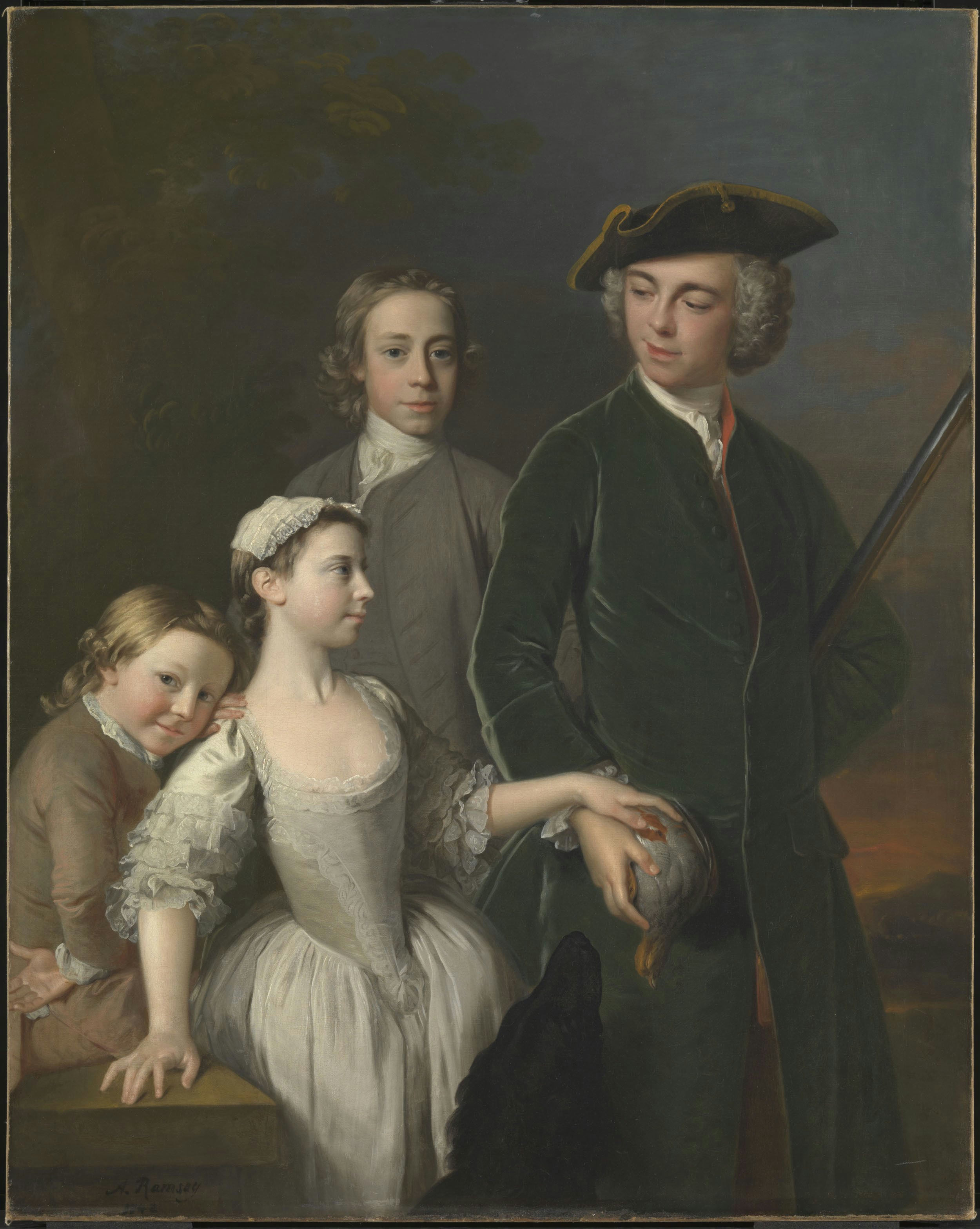 《第二代曼泽尔男爵托马斯和他的弟弟妹妹》