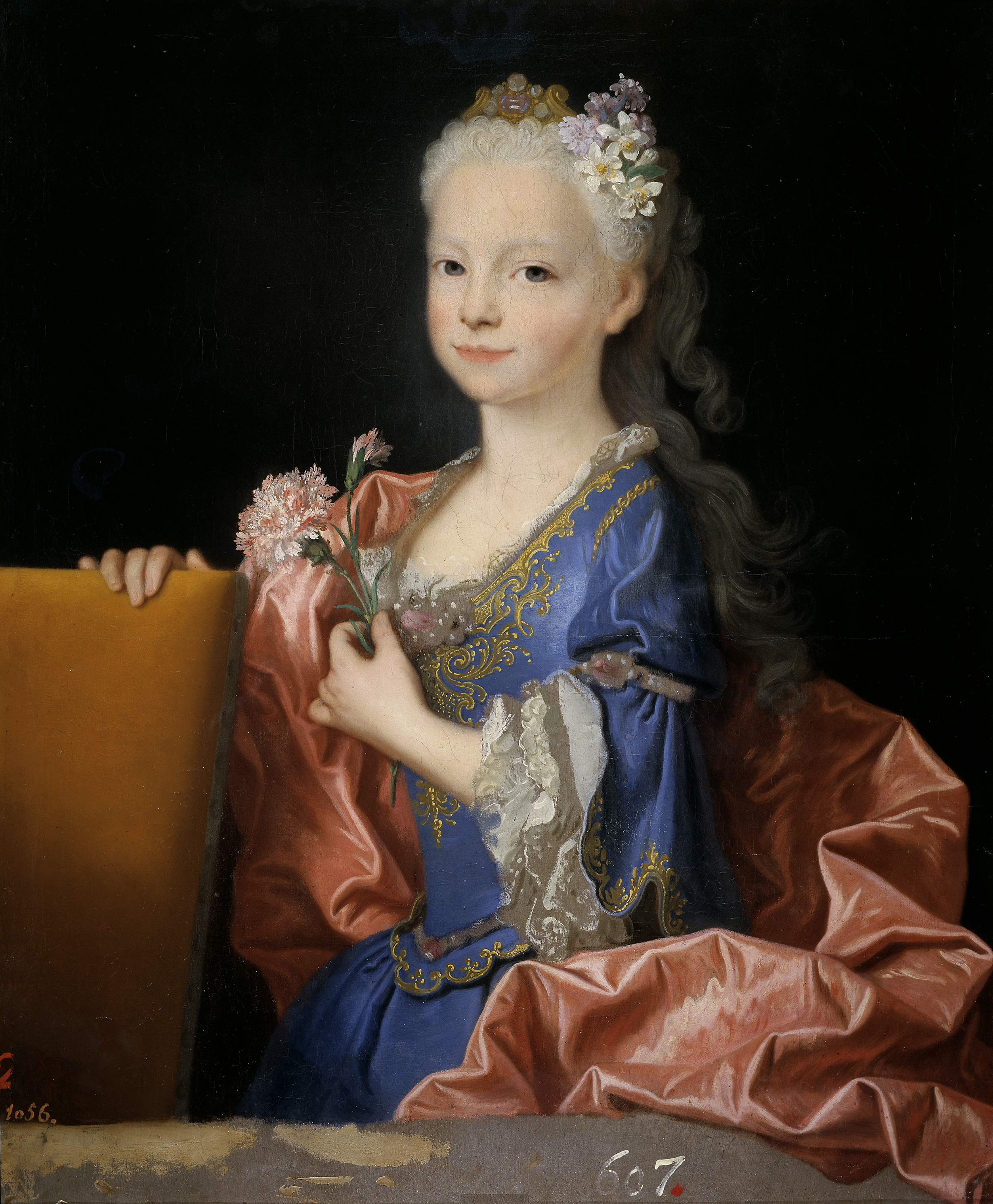 《波旁王朝的玛丽安娜·维多利亚公主小时候（未来的葡萄牙王后）》
