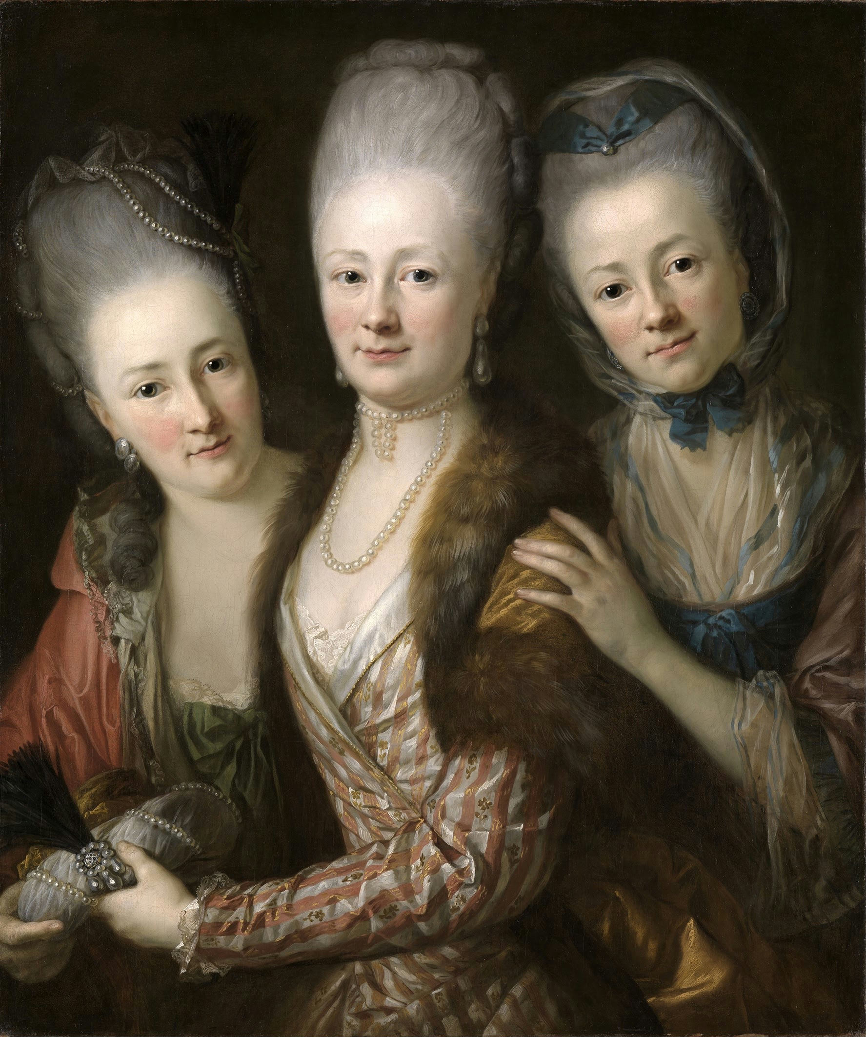 《朱利叶斯·约翰·冯·维思和戈塞诺的三个女儿的肖像》
