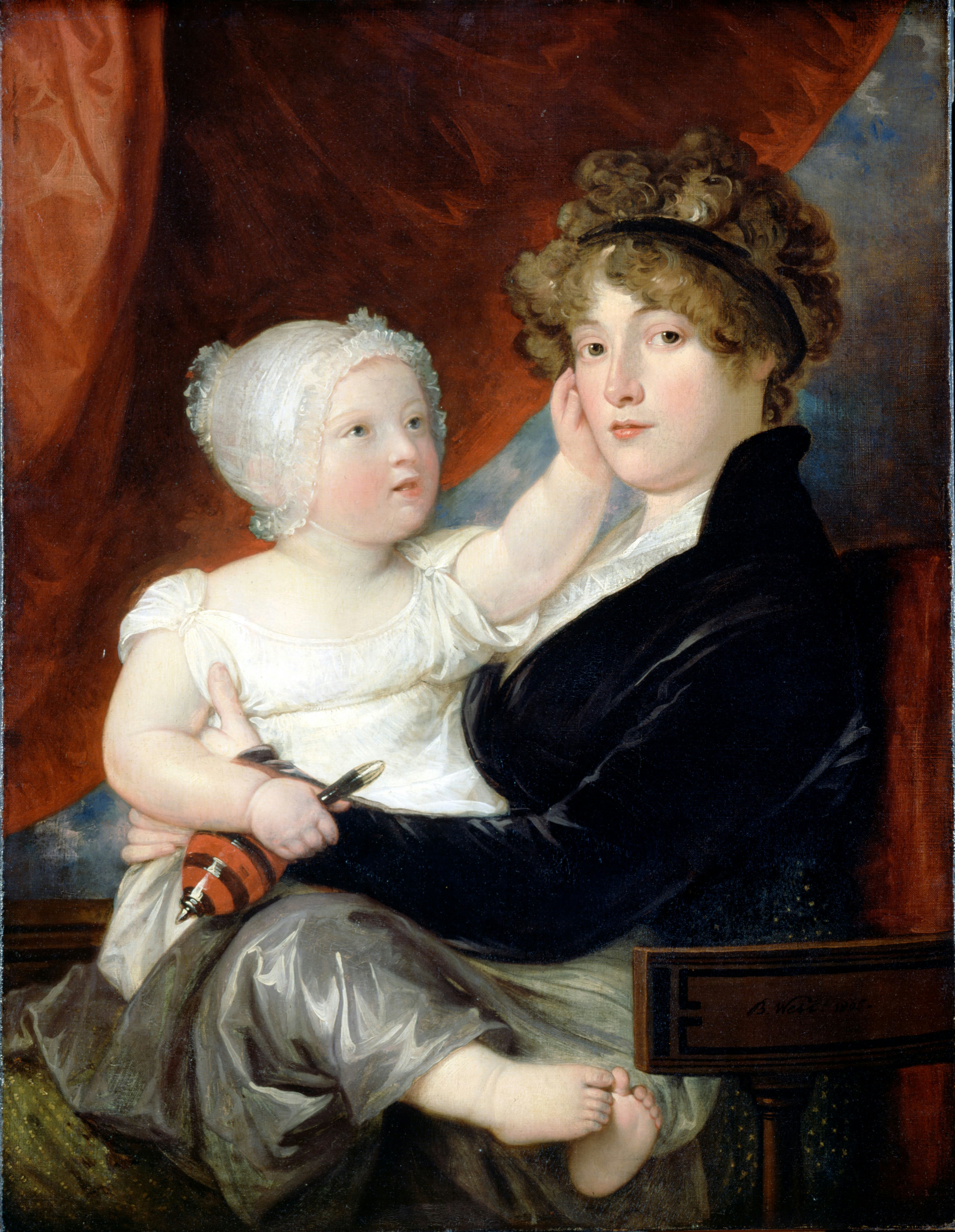《韦斯特二世夫人和她的儿子本杰明·韦斯特三世》
