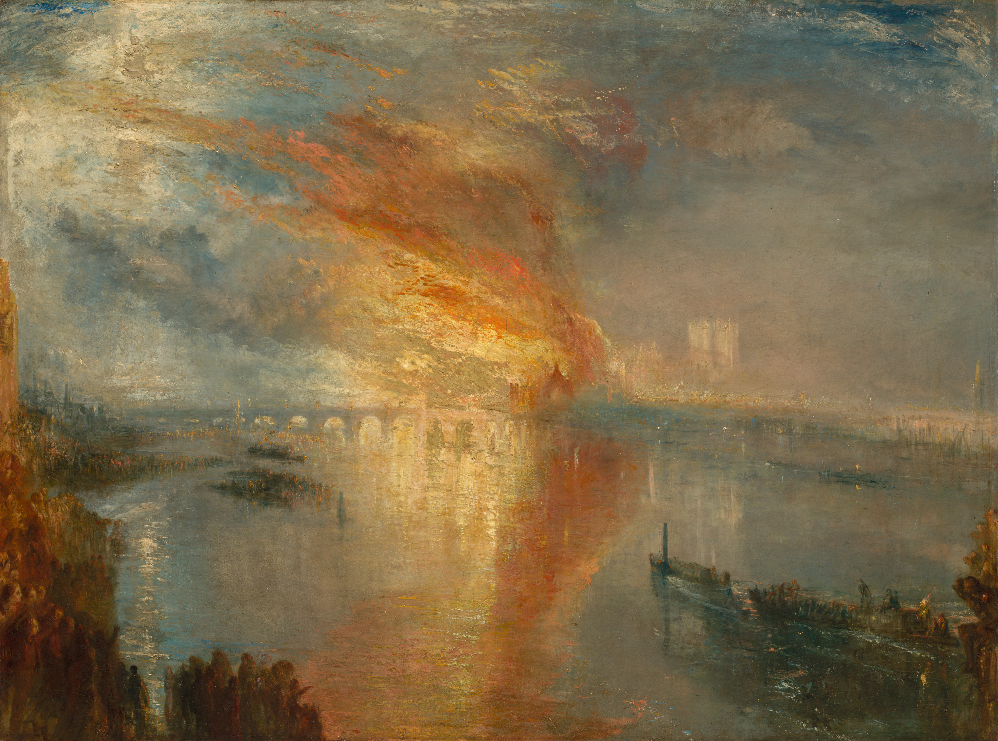 《上议院和下议院的火灾，1834年10月16日》