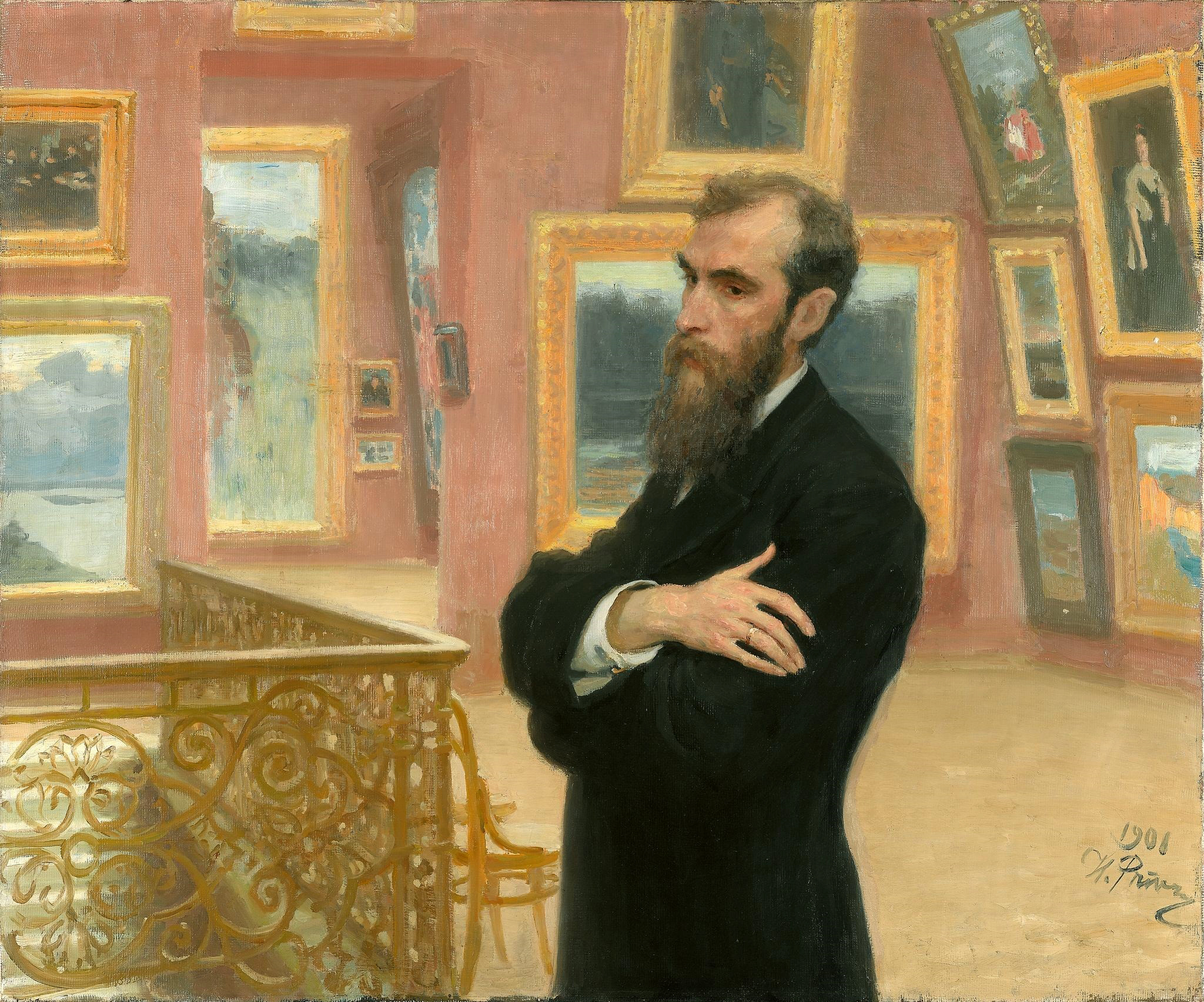 《画廊创始人帕维尔·米哈伊洛维奇·特列季亚科夫的肖像》