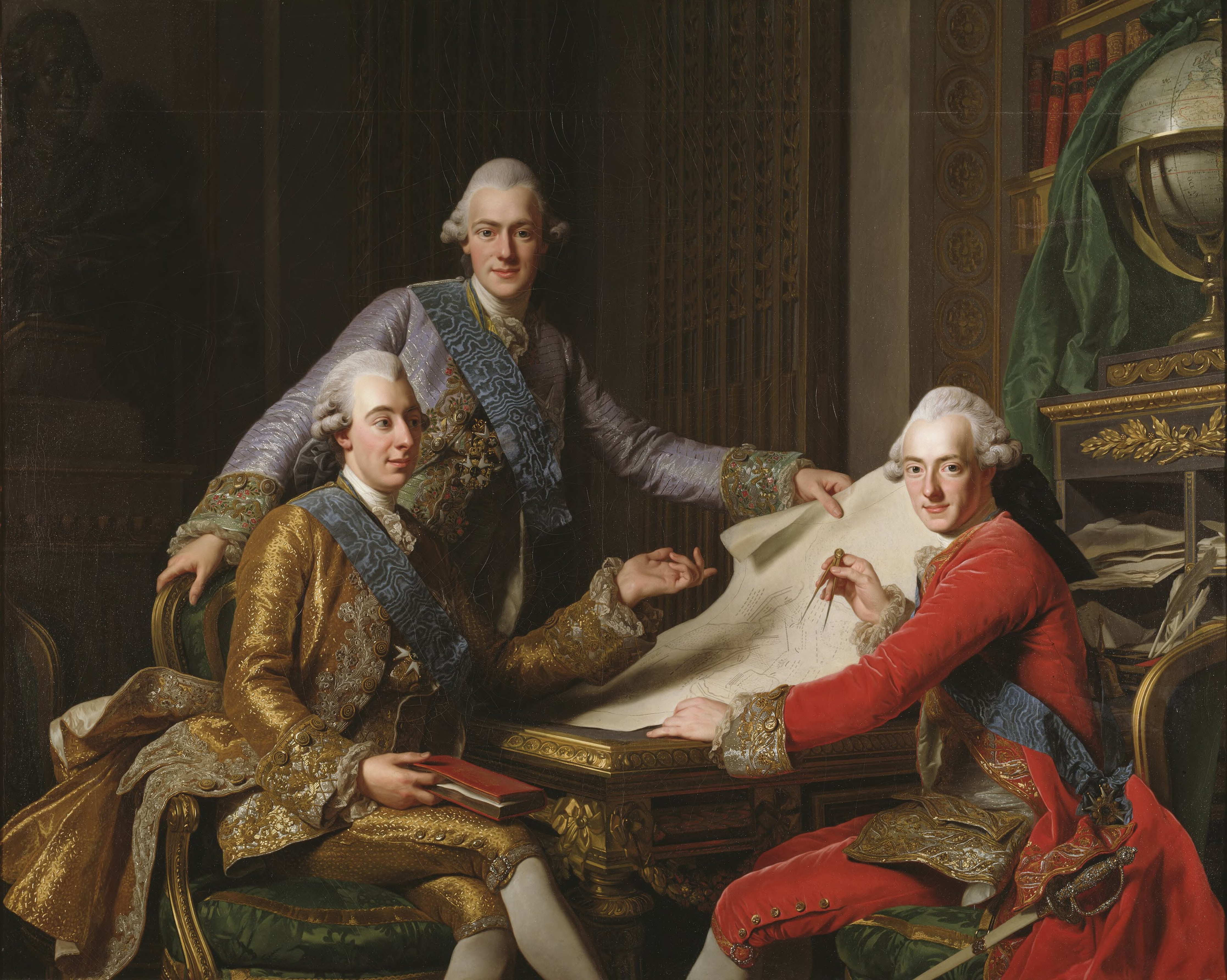《瑞典国王古斯塔夫三世和他的兄弟》