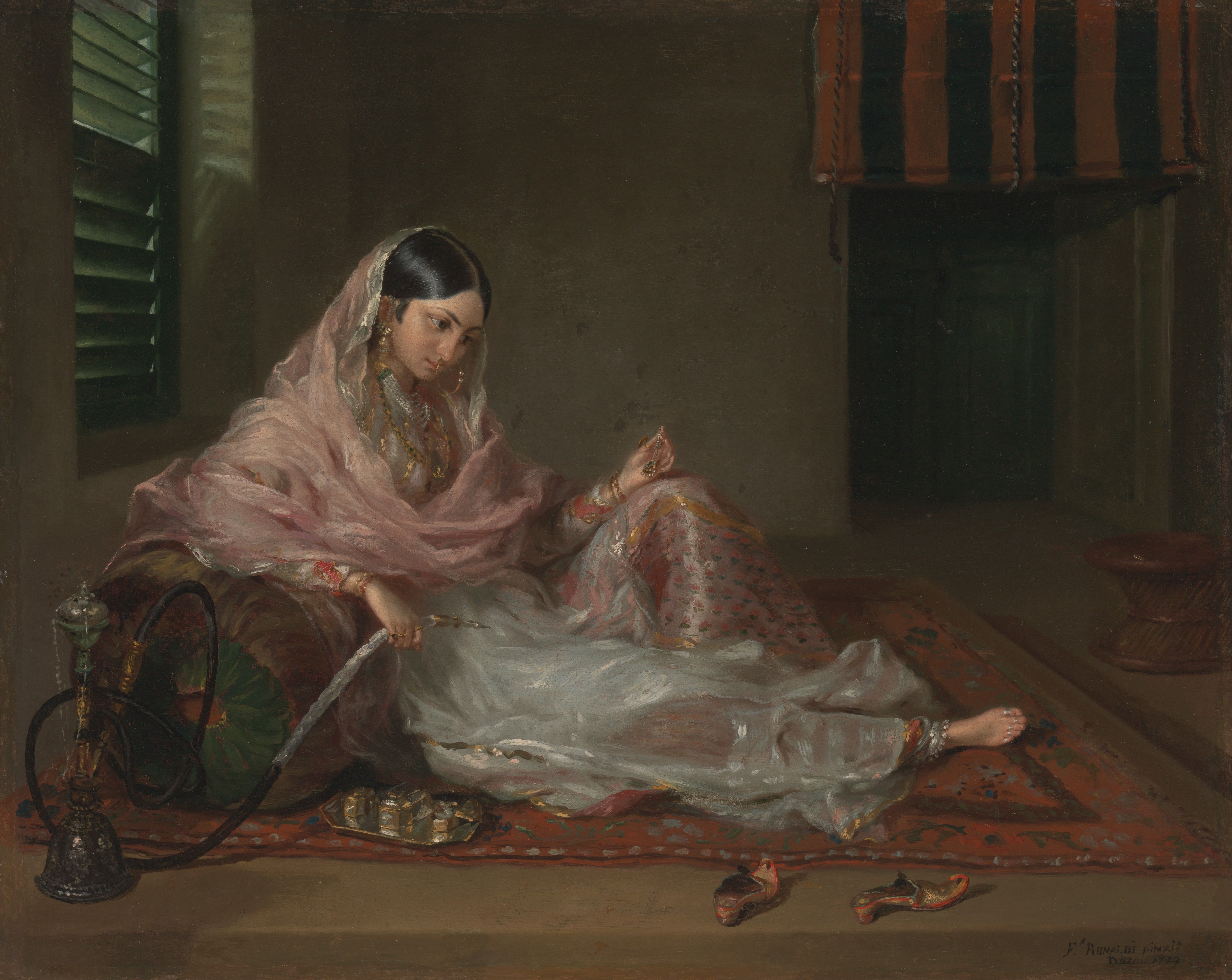 《卧坐的穆斯林女子》