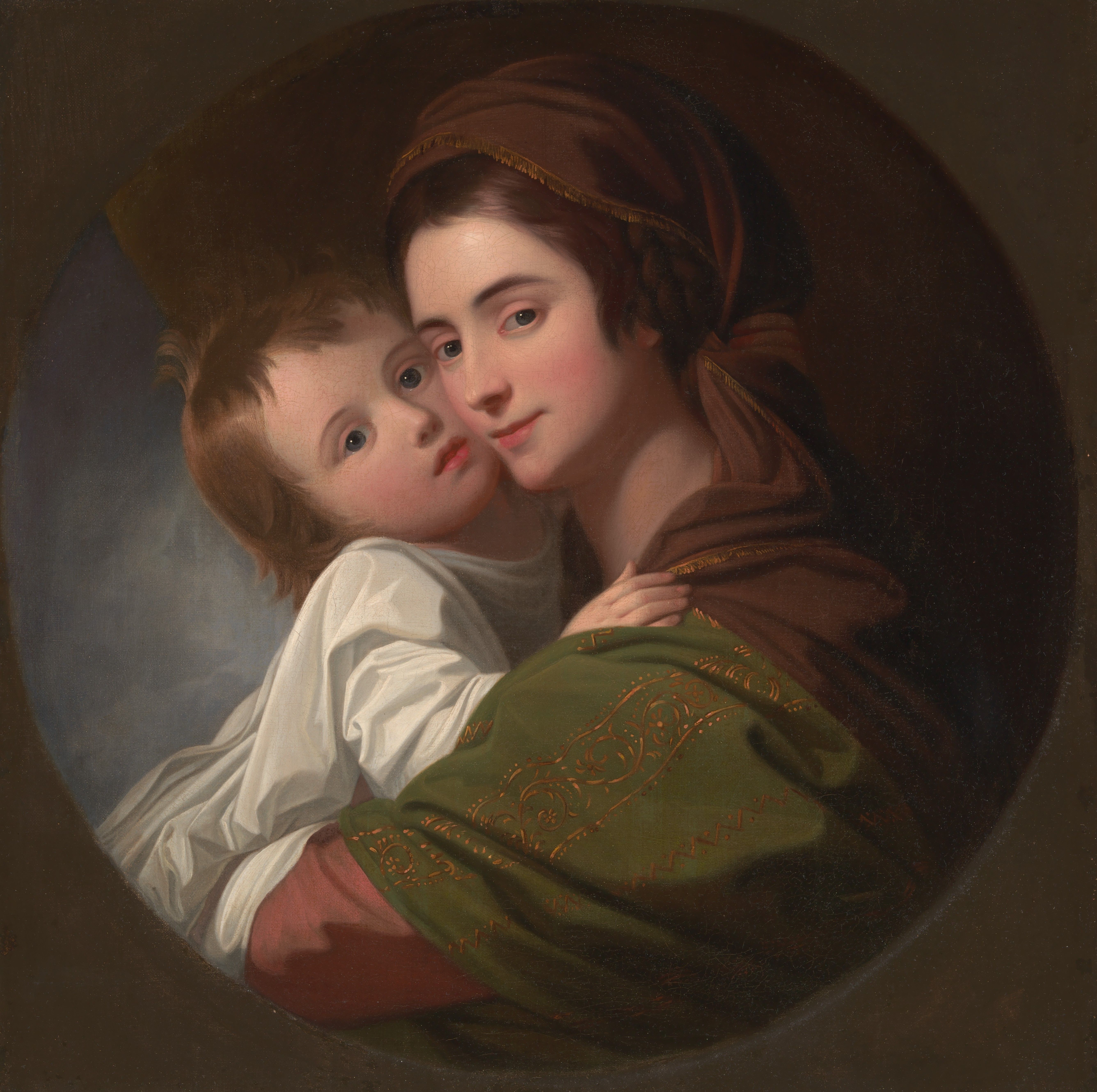 《艺术家的妻子伊丽莎白和他们的儿子拉斐尔》