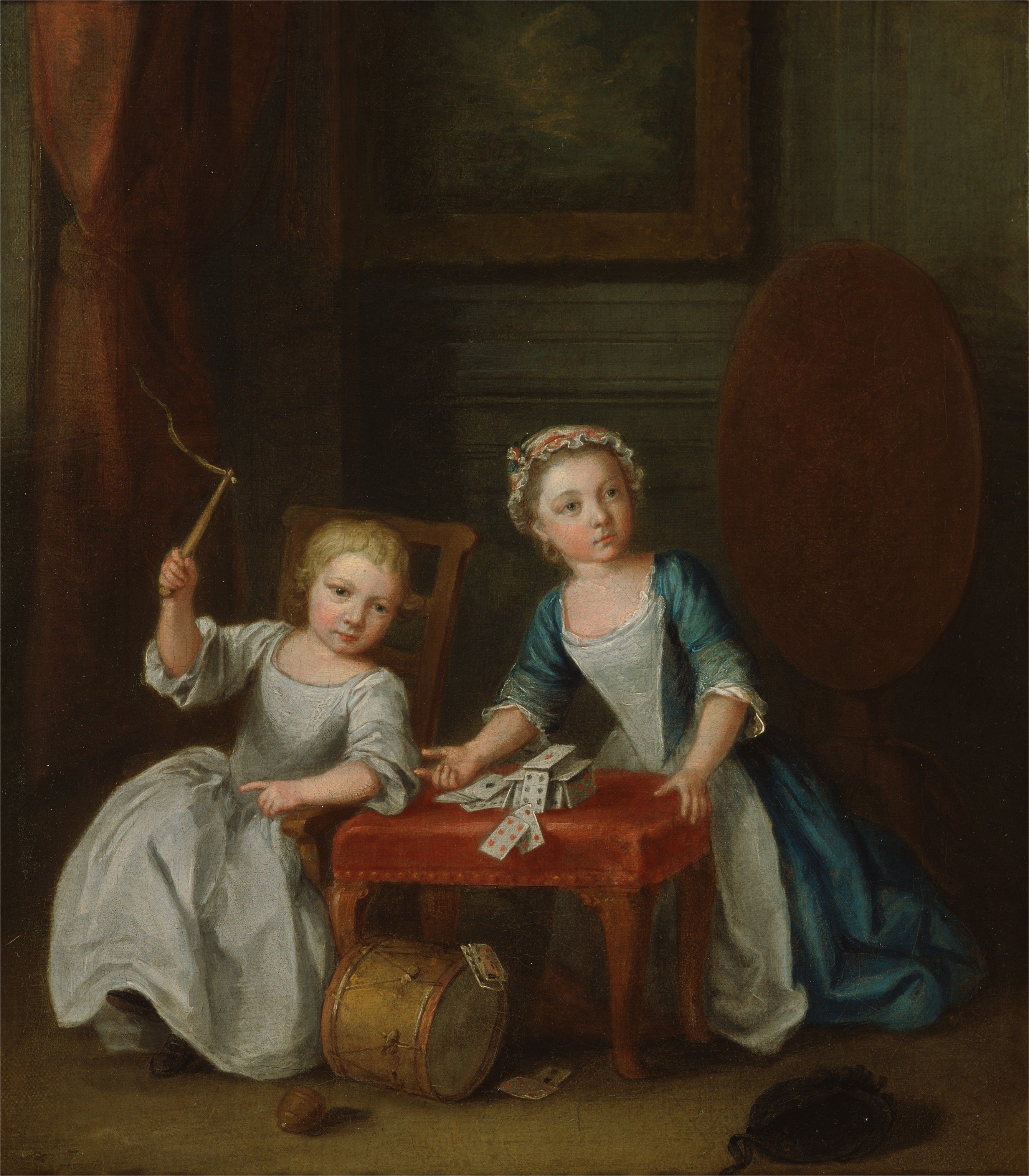 《孩子们在玩耍，可能是艺术家的儿子雅各布斯和女儿玛丽亚·乔安娜·索菲亚》