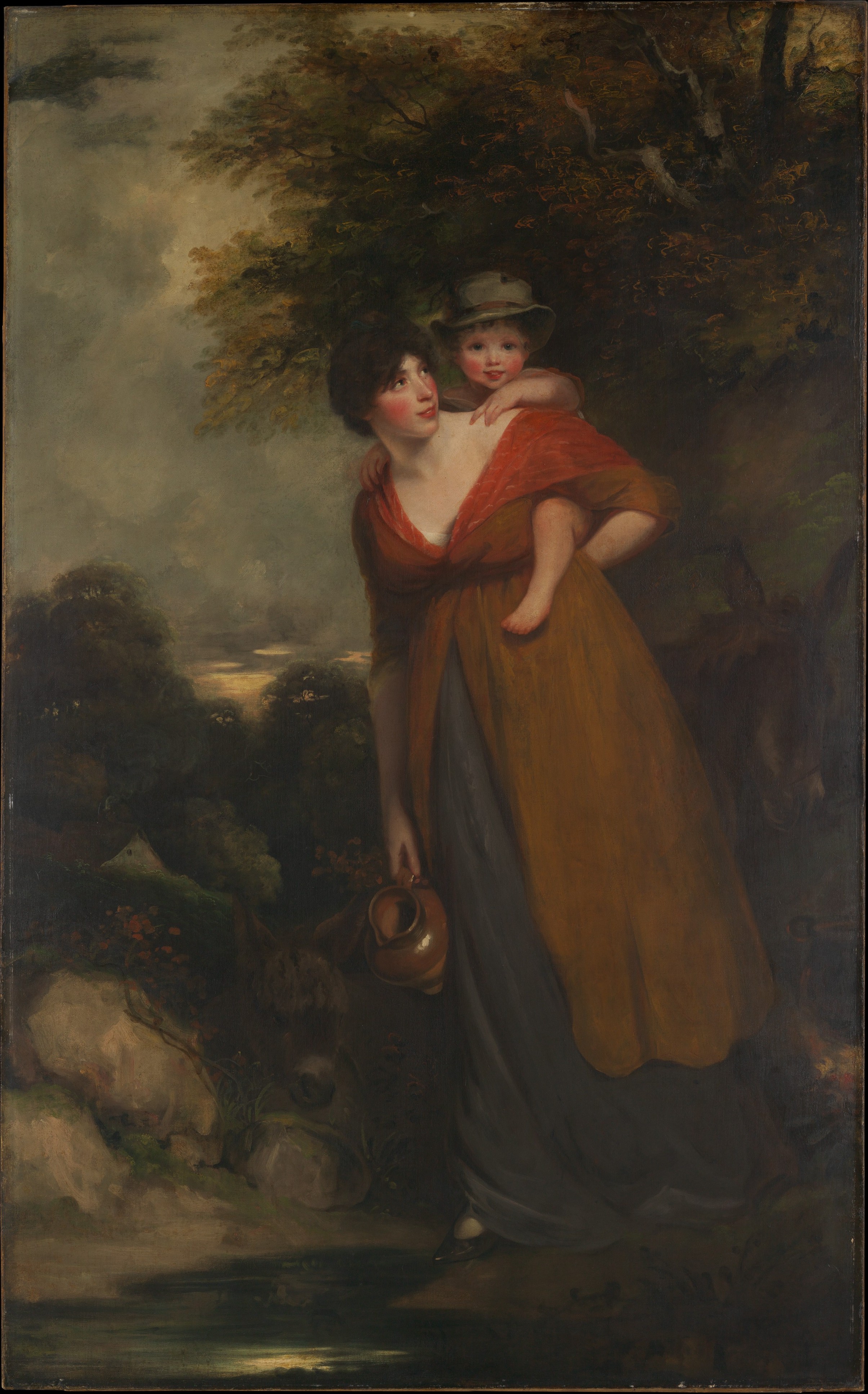 《理查德·布林斯利·谢里丹夫人（海丝特·简·奥格尔，1775/76–1817）和她的儿子（查尔斯·布林斯利·谢里丹，1796–1843）》