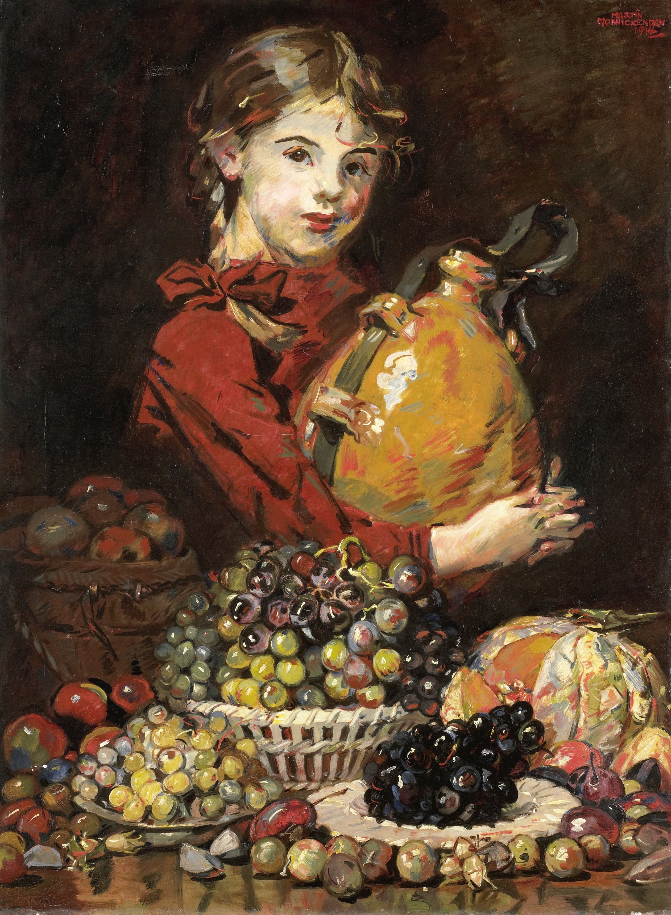 《莫娜罗莎，画家的女儿，卖水果》