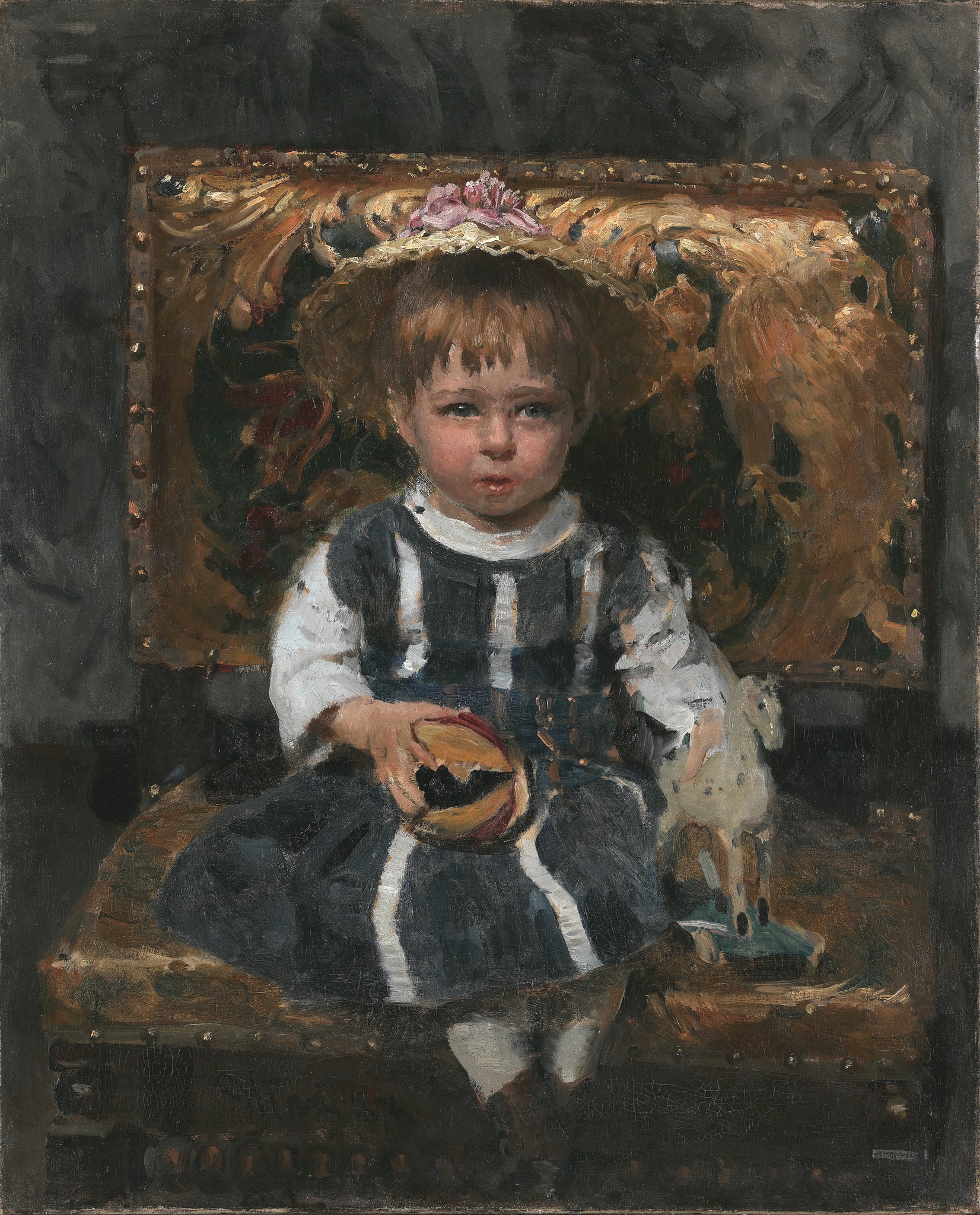 《В.И.列宾娜童年的肖像》