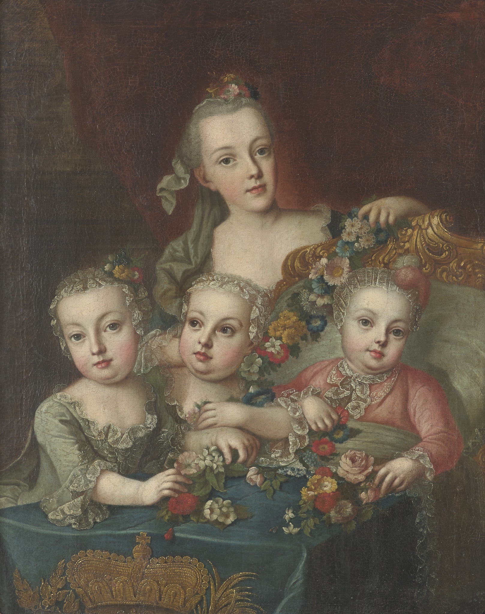 《奥地利女皇玛丽亚·特雷莎的孩子们的肖像》