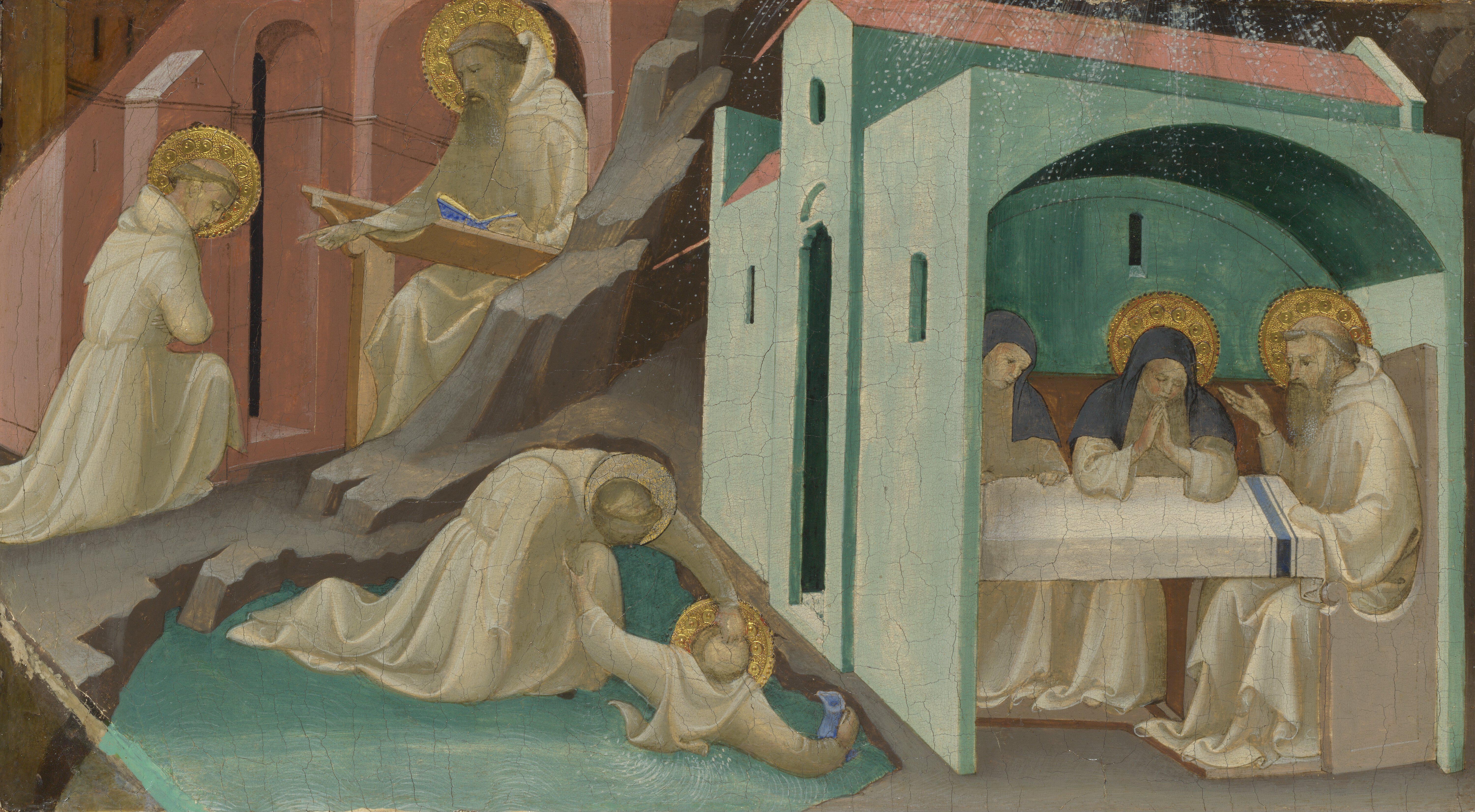 《圣本笃生活中的事件：祭坛座画》