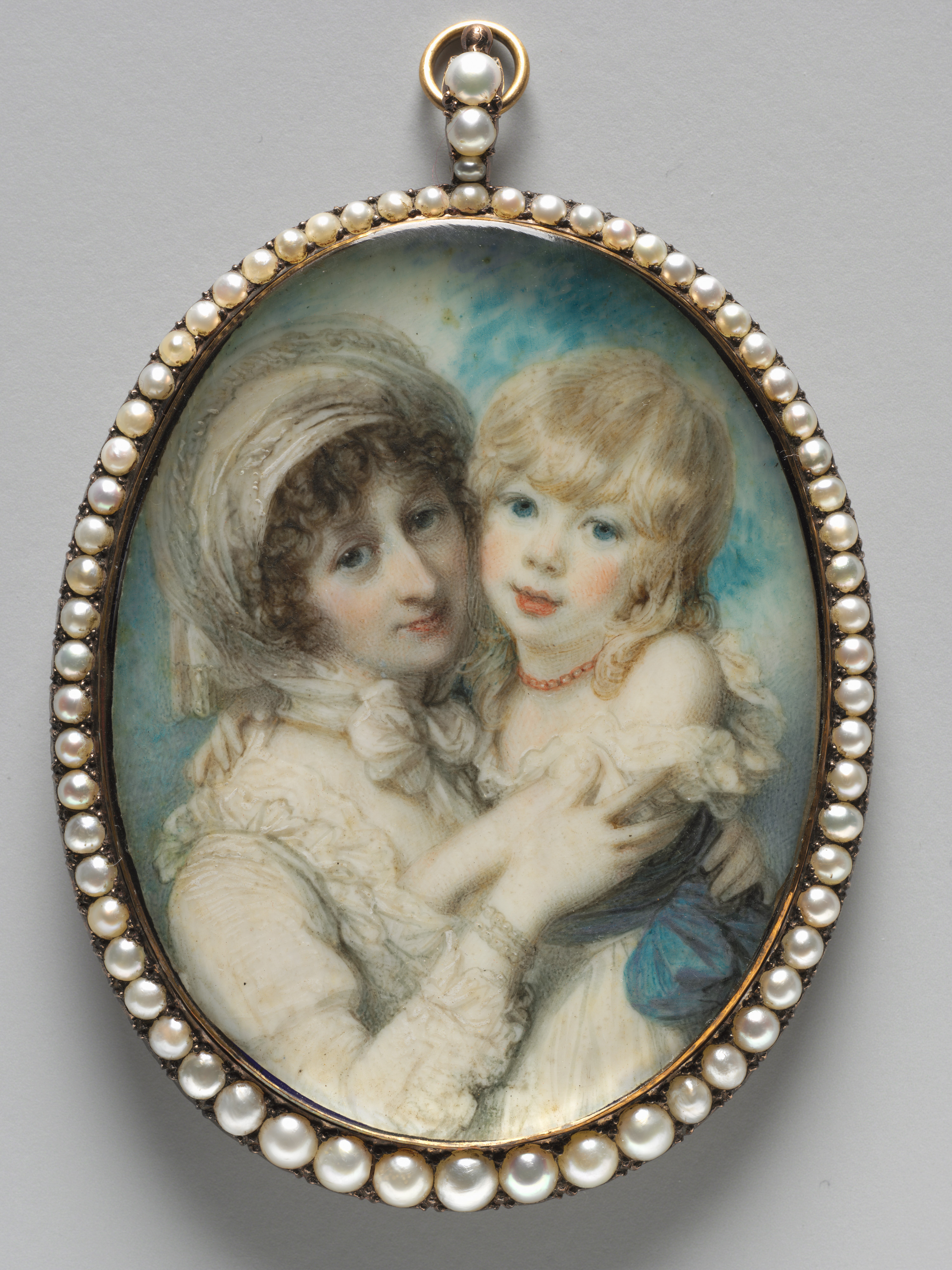 《凯瑟琳·克莱门斯和她的儿子约翰·马库斯·克莱门斯的肖像》