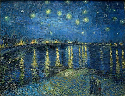 《罗纳河上的星夜》